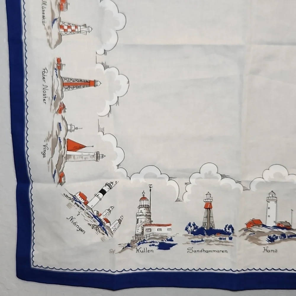SWEDEN Souvenir Cotton Tea Towel